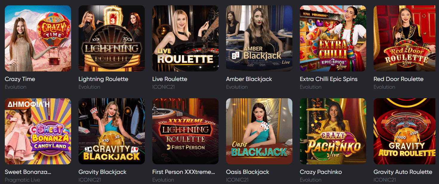 Spinline live Casino Ανασκόπηση ζωντανών παιχνιδιών στο Spinline