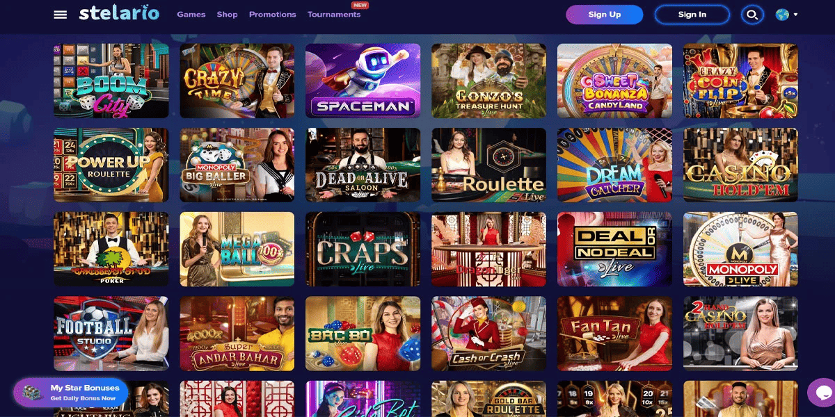 Stelario Casino Έκδοση του παιχνιδιού για κινητά στο Stelario Casino